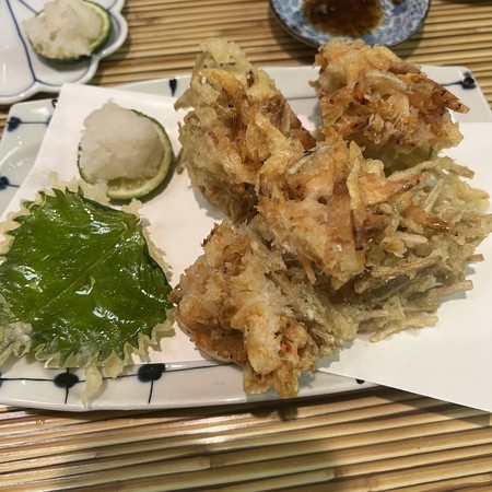 tempura of burdock