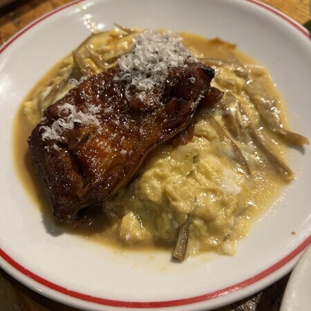 The eel and burdock omelette he ordered last time…she says it's his favorite!