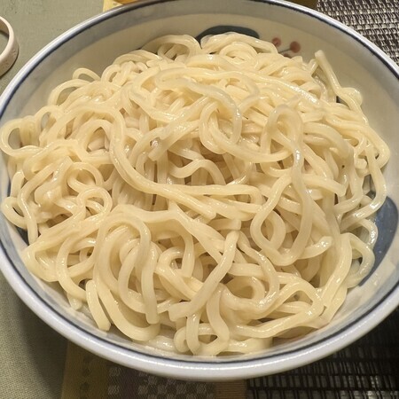 Noodles are thick like usual Tsukemen noodles