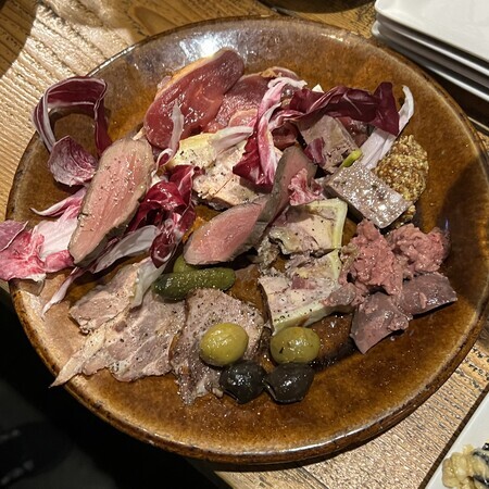 Charcuterie omakase (5 kinds) - Chicken liver cooked at low temperature is excellent!