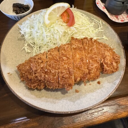It was a delicious pork cutlet.