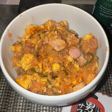 For ketchup rice, use plenty of ketchup!