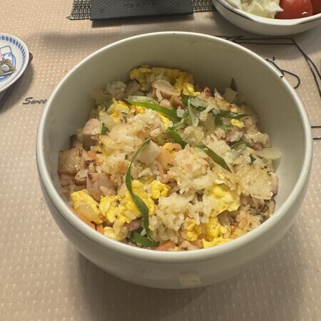 It turned out to be a dish with a stronger fried rice flavour than usual.