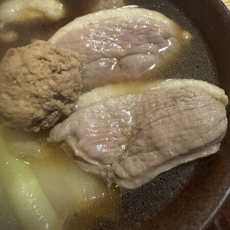 The duck meat from Namiki is impeccable in both size and thickness.