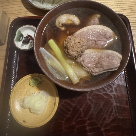 After a while, the duck nanban arrived... that familiar aroma is simply irresistible.