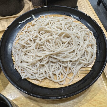 A generous portion of soba! It’s cold and delicious.