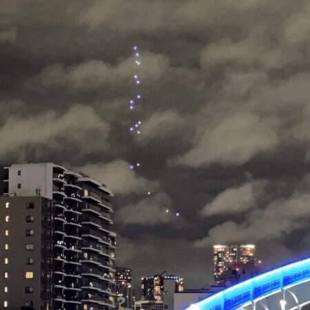 It’s quite a shock when a line of lights like this appears out of the blue, lol.