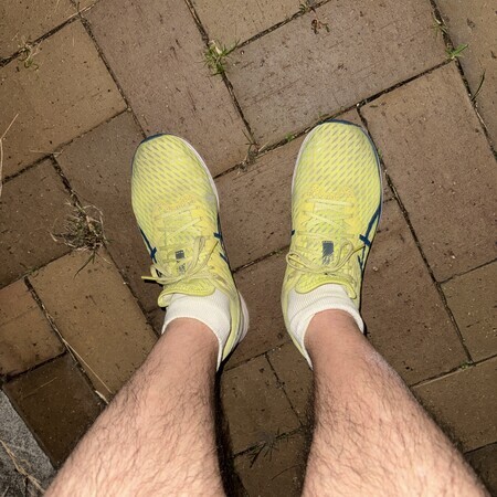 Today’s running shoes: Asics Hyper Speed