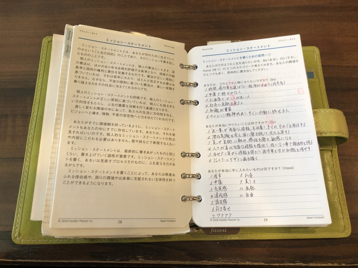 フランクリン プランナーを用いる理由とは 手帳術 No ４０ 手帳術研究家 美也子