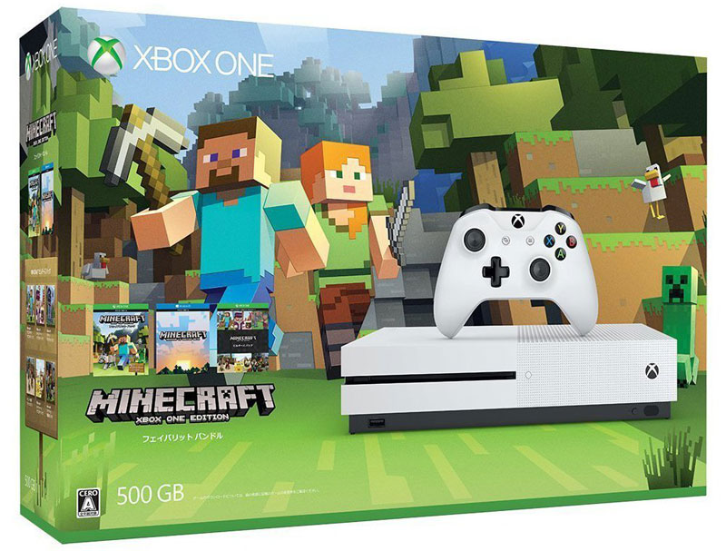 Xbox One S 500GB Minecraft 同梱版 (ZQ9-00068)