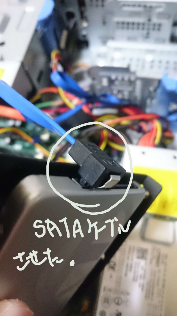 ケーブルが挿せた