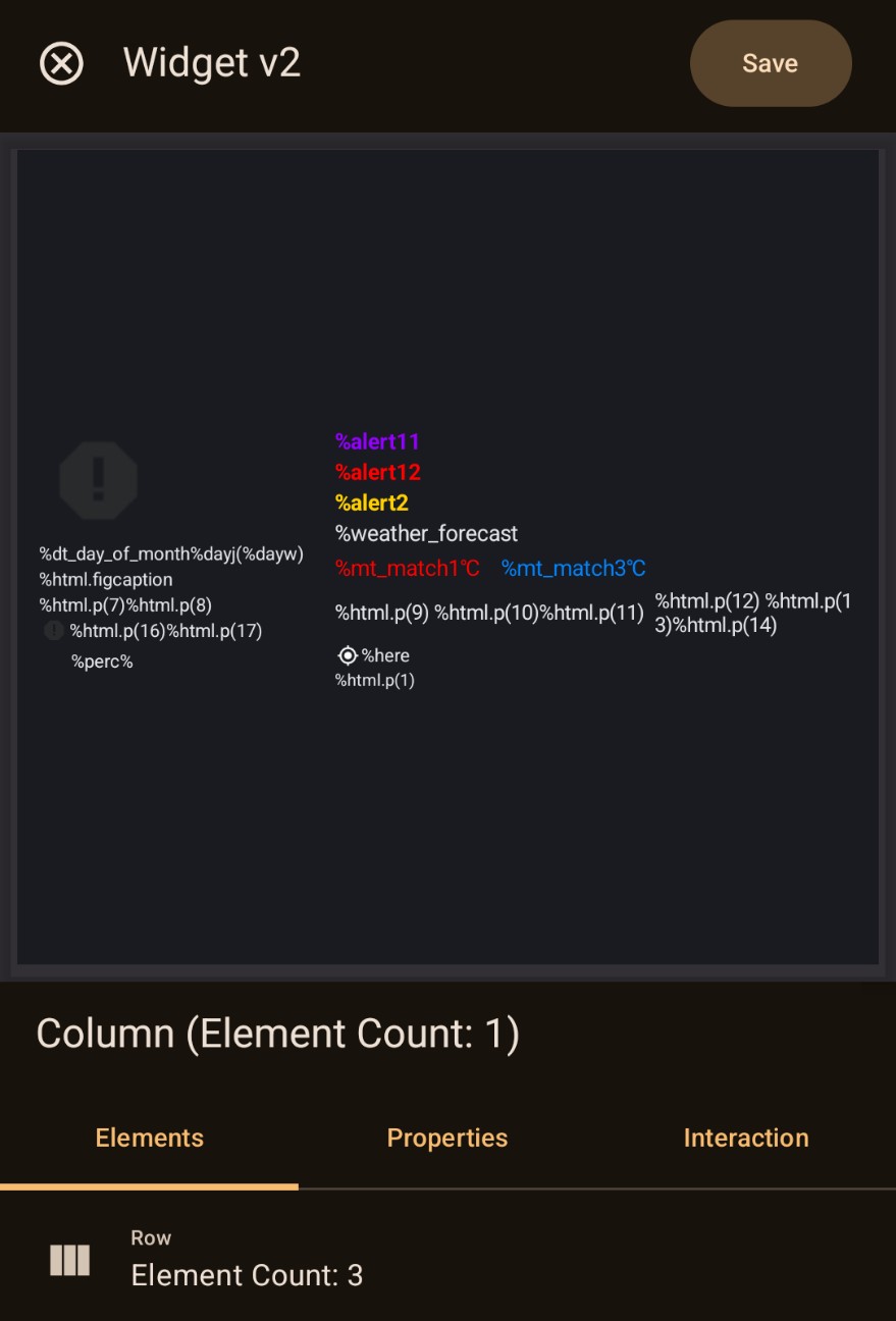 Tasker 25 Widget V2その後 - モバイル系設定覚書 ～忘れないために