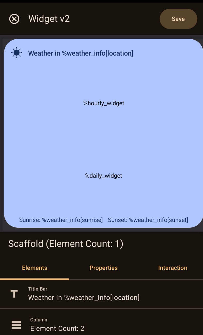 Tasker 25 Widget V2その後 - モバイル系設定覚書 ～忘れないために