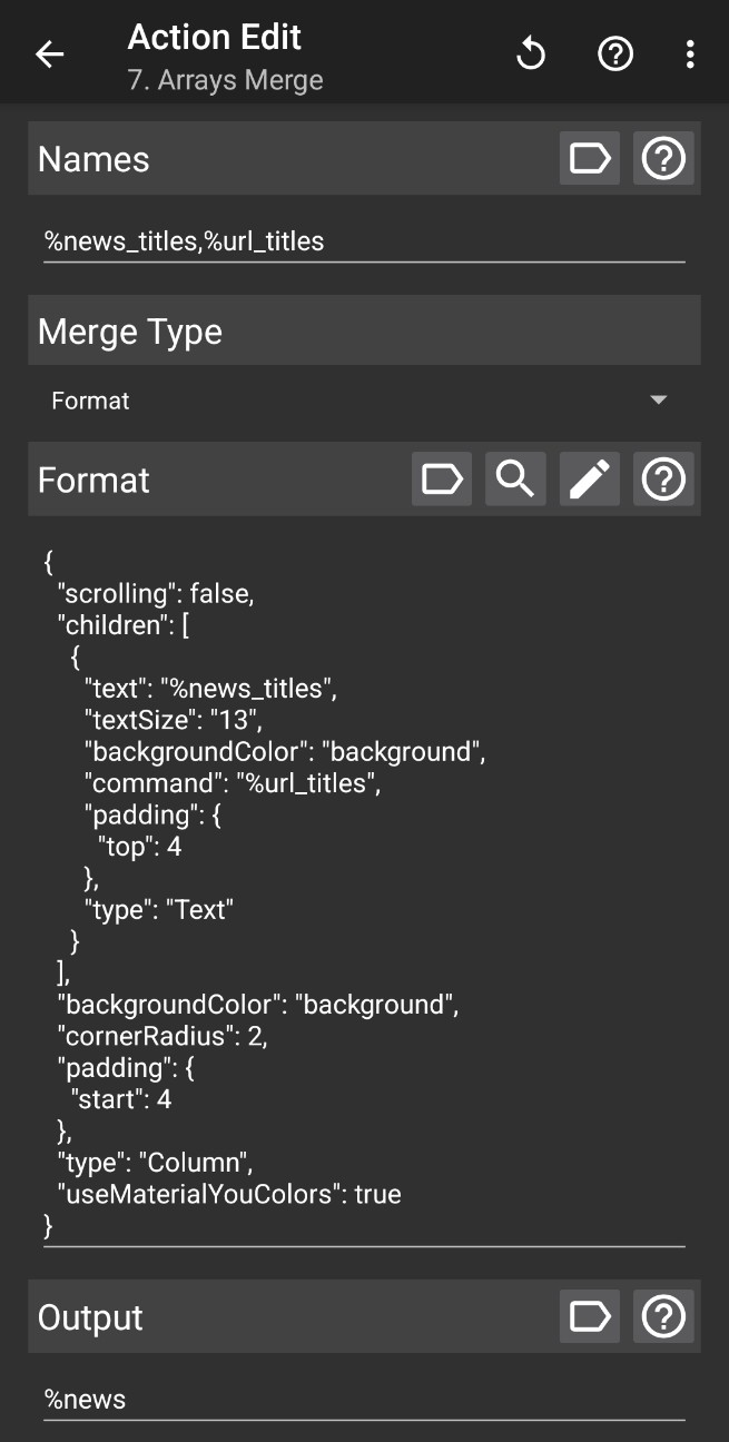 Tasker 72 Widget V2 Placeholderを使う - モバイル系設定覚書 ～忘れないために