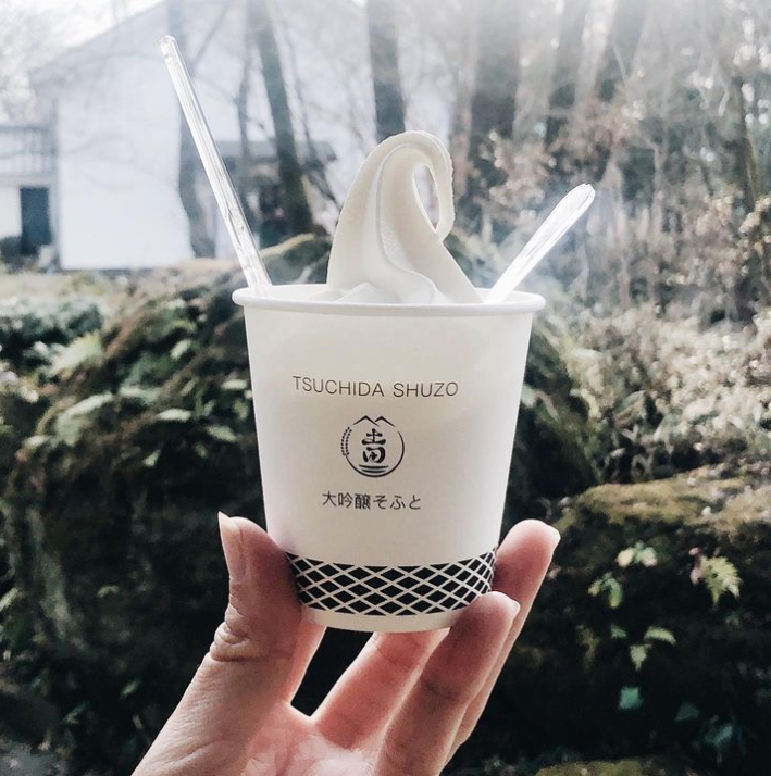 土田酒造のアイスクリーム