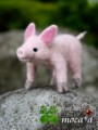 [子ぶた][子豚][コブタ][こぶた][あかちゃん][赤ちゃん][可愛い画像][可愛いペット][羊毛フェルト][ハンドメイド]