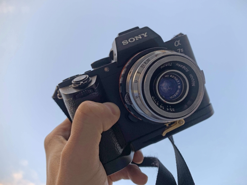 産業遺産 Nippon Kogaku Tokyo W-Nikkor.c 3.5cm F3.5 でパチリ