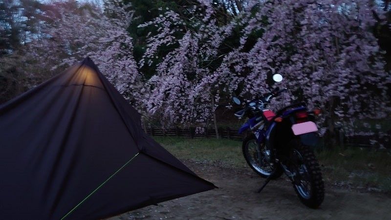 XTZ125　キャンプツーリング