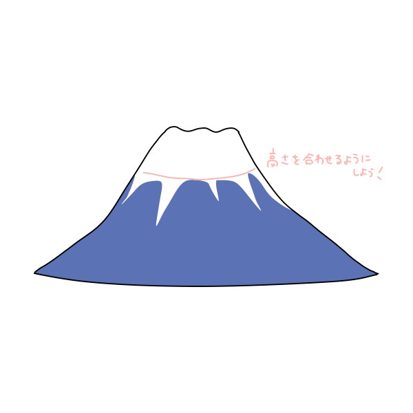 簡単な富士山の描き方 もちまるのブログ