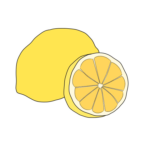 簡単なレモンの描き方 もちまるのブログ