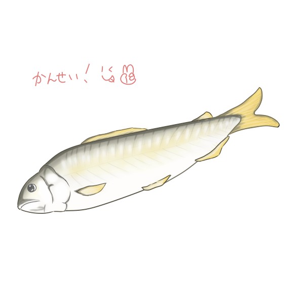 簡単な鮎の描き方 もちまるのブログ