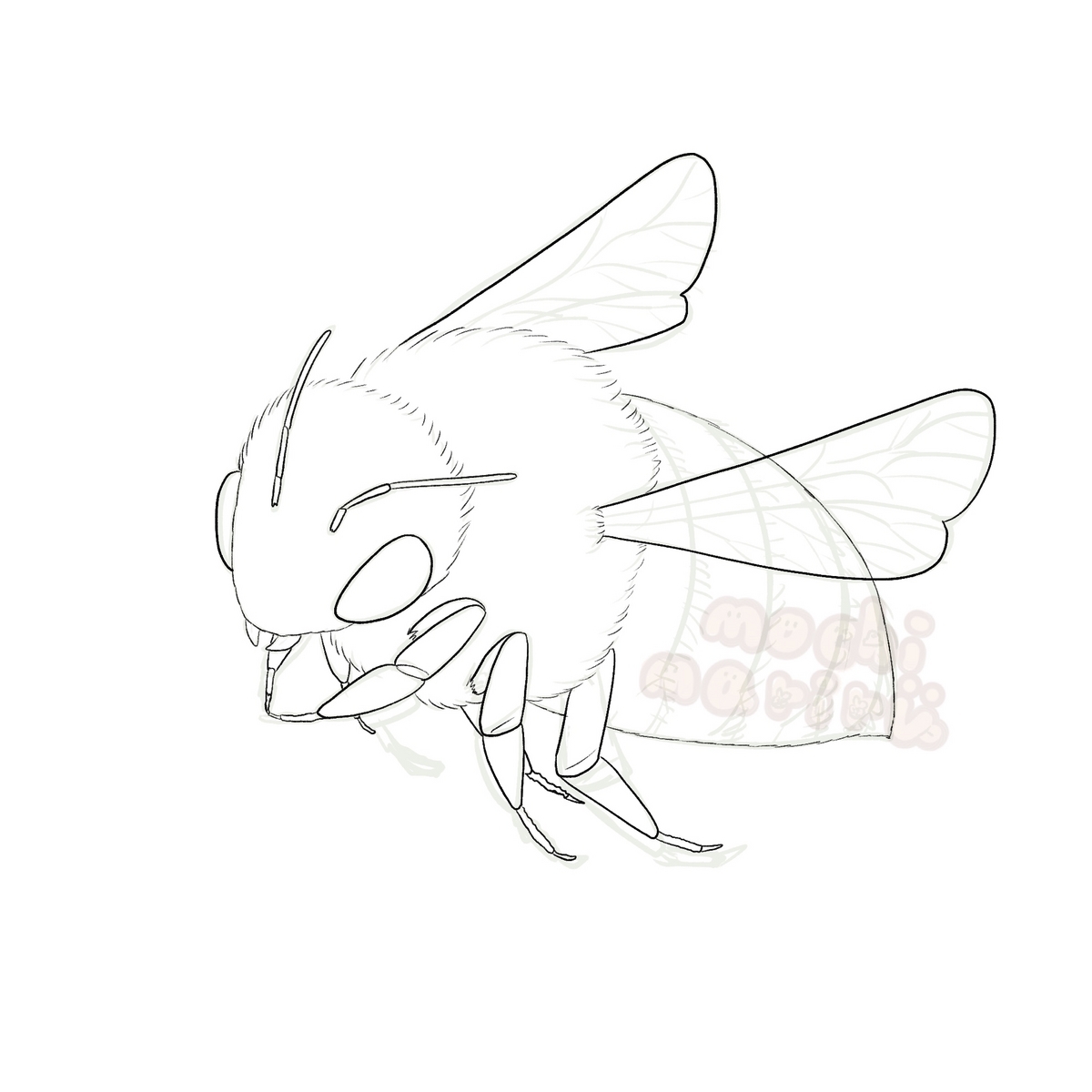 ミツバチの描き方 - もちまりるのブログ