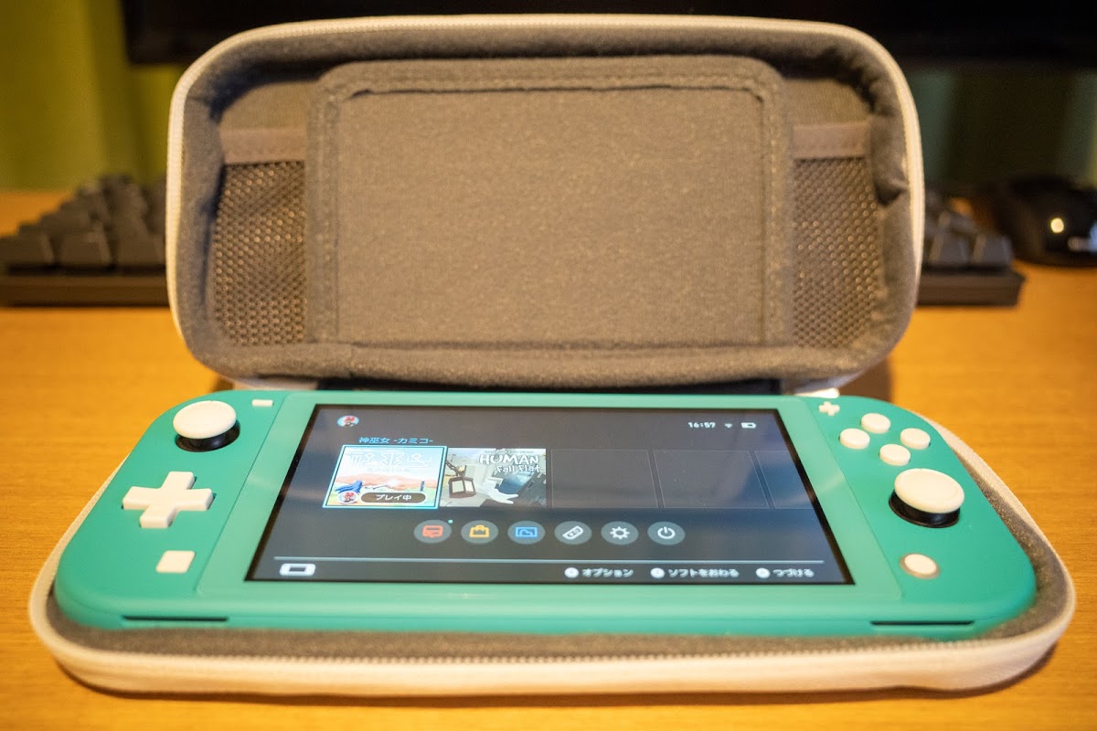 Switchliteを買いました 純正ポーチ Hello World Switchliteを買いました 純正ポーチ Hello World
