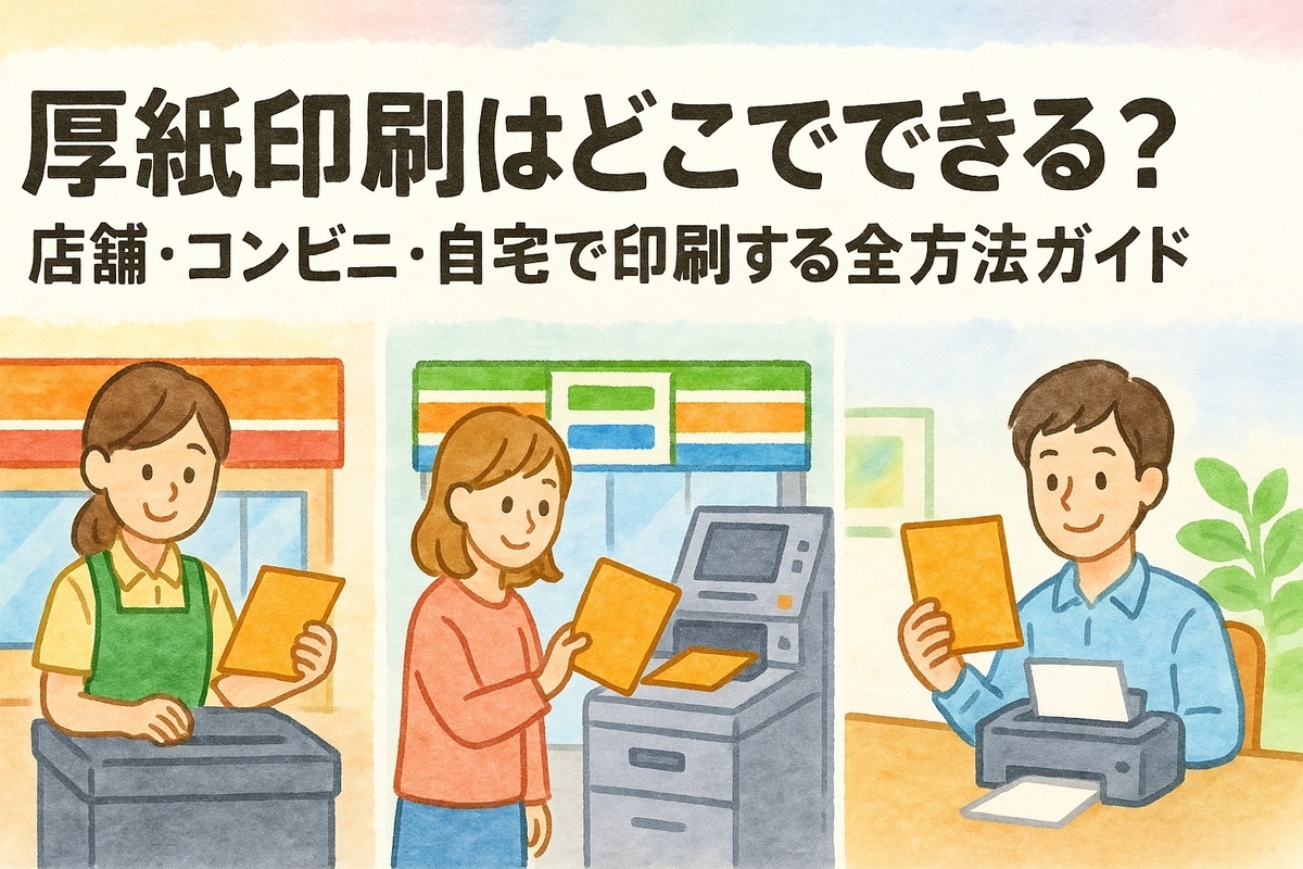 厚紙 印刷 どこで