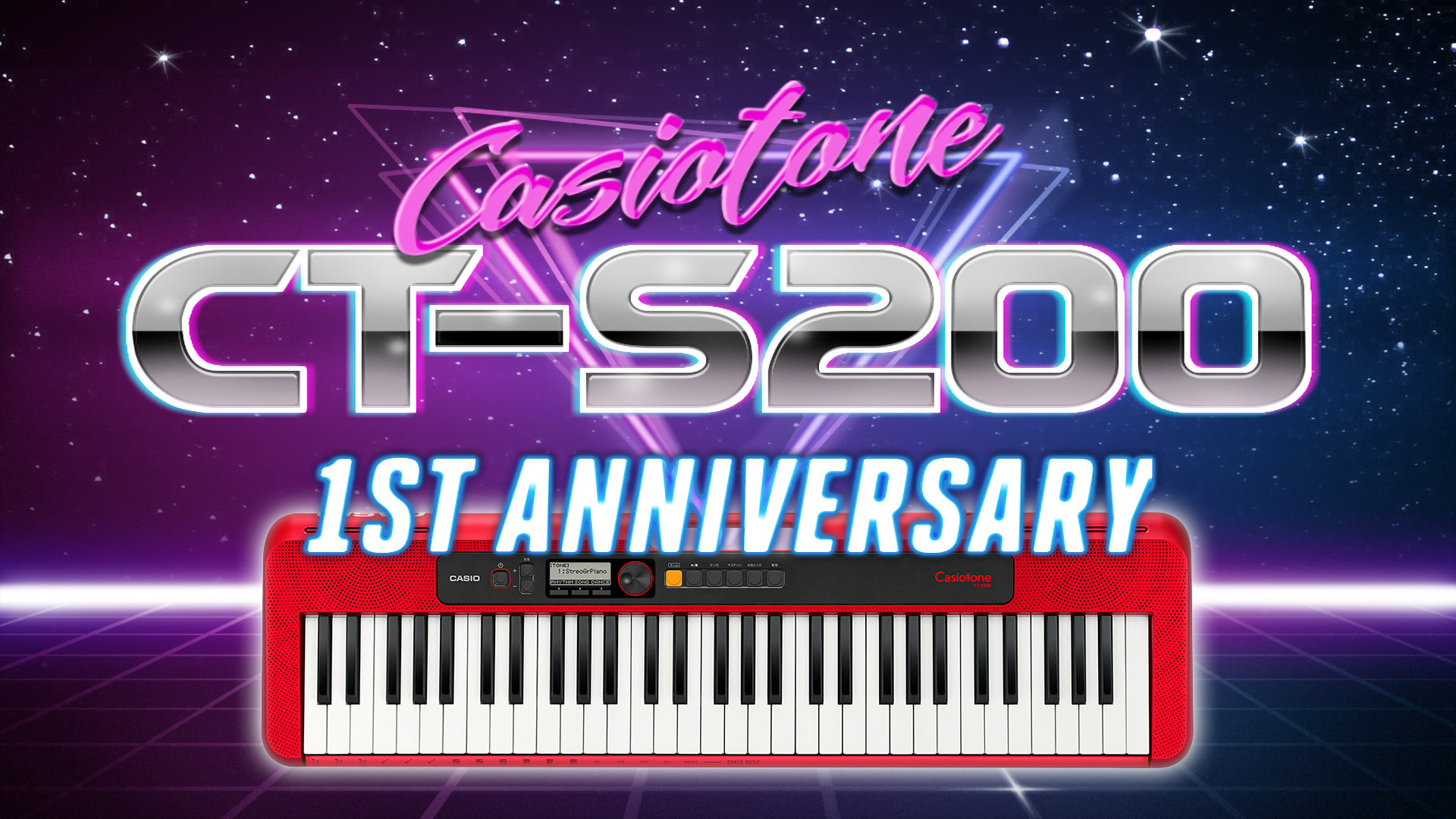 カシオ 電子キーボード CT-S200RD 2024年製 61鍵盤 CASIO CT-S200RD
