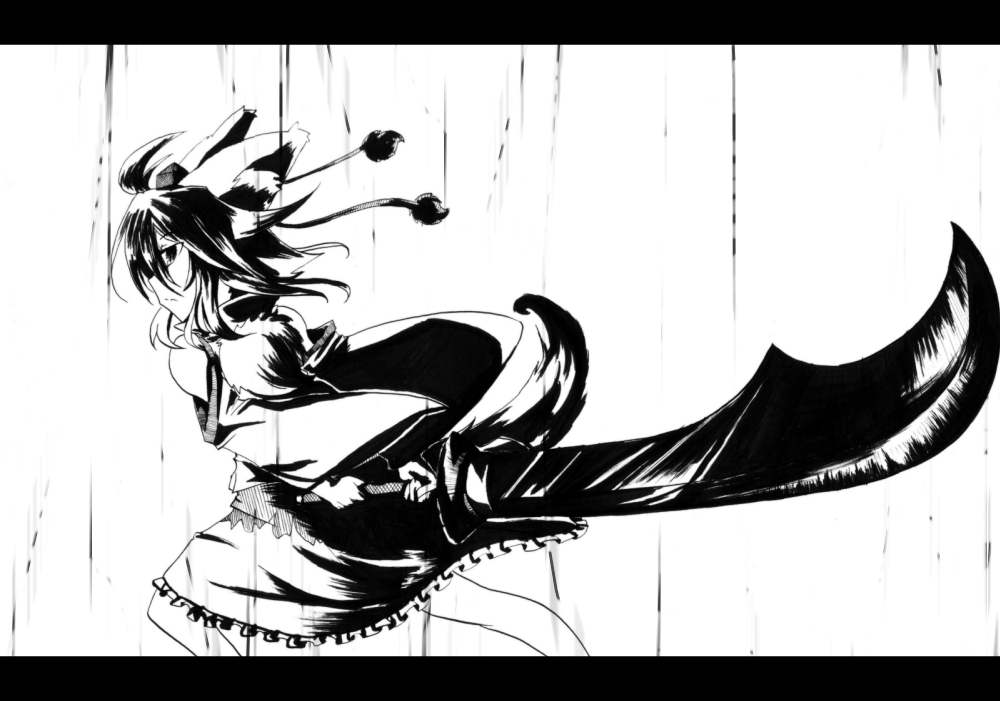 個別 東方 絵 黒く 只黒く の写真 画像 白黒紙 Kamibukuro