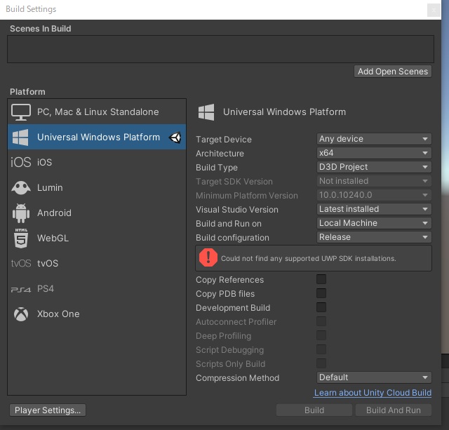 build support switch