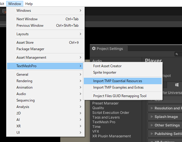 text mesh pro install