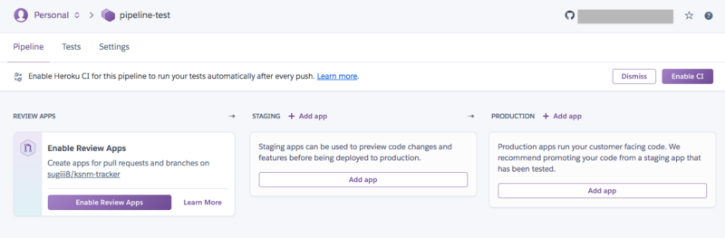 heroku pipeline console