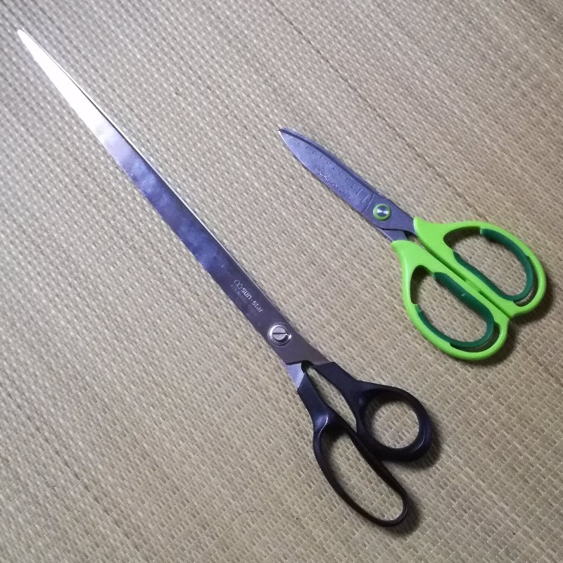 NBスター ハサミ ノリで買った超長いはさみ サンスター文具NEWロングはさみ - などなど