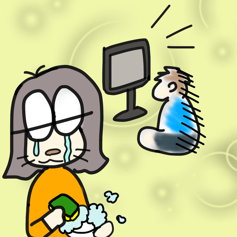 朝から泣く母と息子