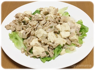 豚肉豆腐炒め