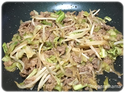 牛肉ときゃべつの甘みそ炒め 牛肉ときゃべつの甘みそ炒め