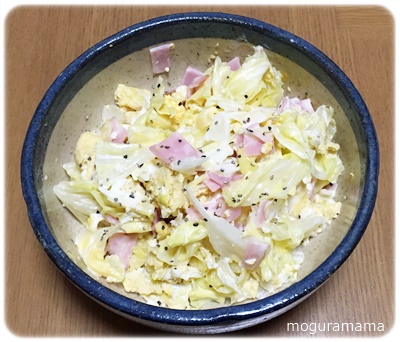 キャベツと卵のマヨサラダ