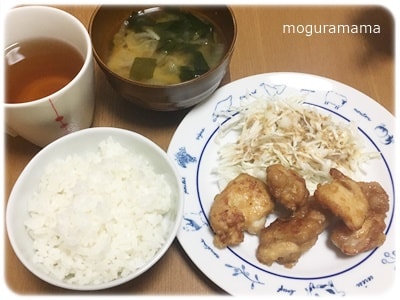 鶏もも肉の唐揚げ、晩ごはん