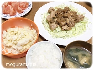 鶏もも肉のニンニク生姜炒め