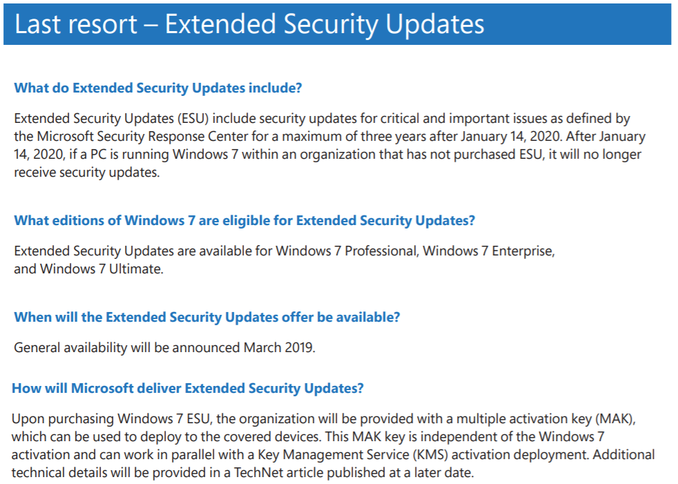 Windows7 Esuの販売は2019年4月から開始されるようです のブログ