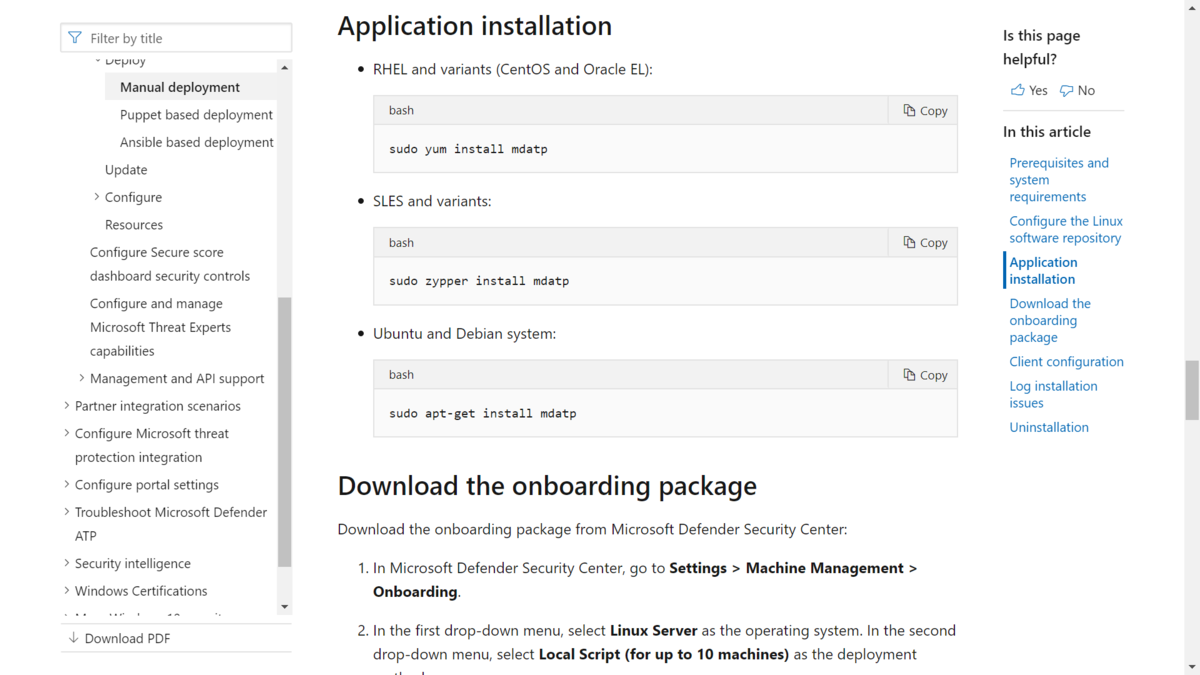 Microsoft Defender ATP for Linux がプレビューリリースされました - （）のブログ