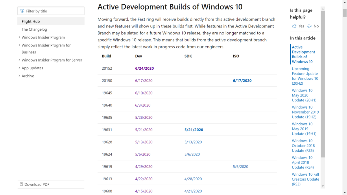 Windows10 Insider Preview Build 20152リリース （）のブログ