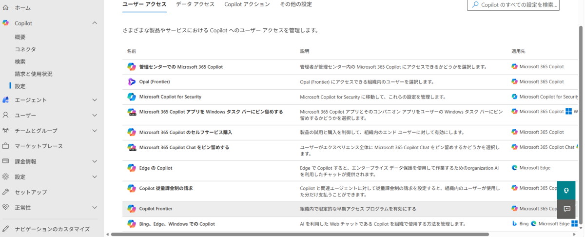 Microsoft 365 Copilot Frontier 機能を有効化しましょう - （）のブログ