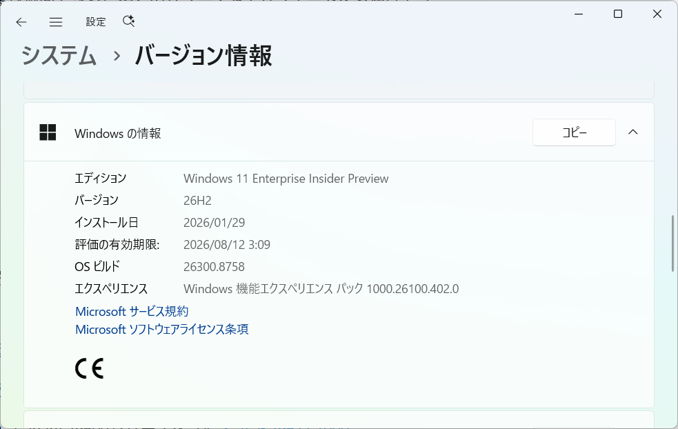 Windows 11 Insider Preview Build 26300.8758 リリース - （）のブログ