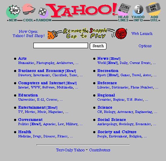 1995年のYahoo!