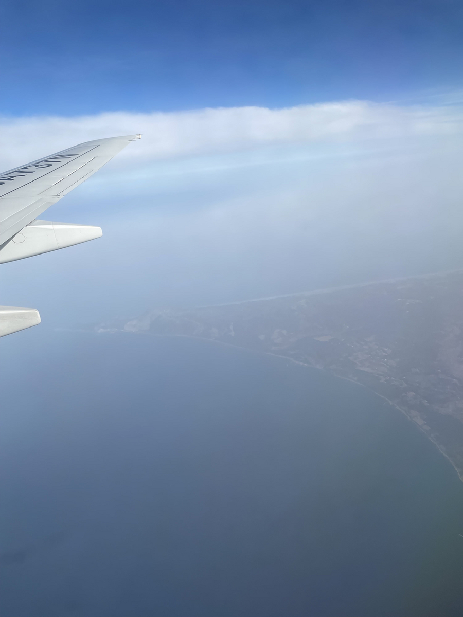 飛行機で青森県上空 飛行機で青森県上空