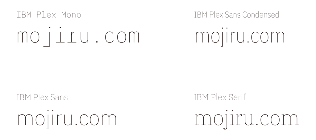 Ibmが無料で使えるフォントibm Plexを公開 Mojiru もじをもじる