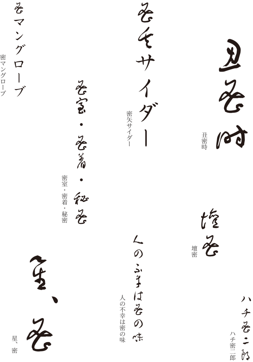 今年の漢字は密室 密着 密会でmeetsだよッ Mojiru もじをもじる