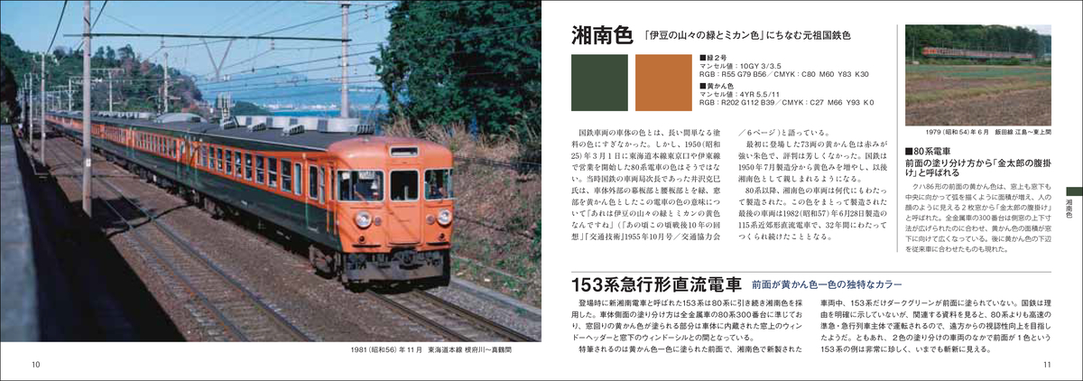 昭和レトロに浸るカラフルな「国鉄色車両ガイドブック